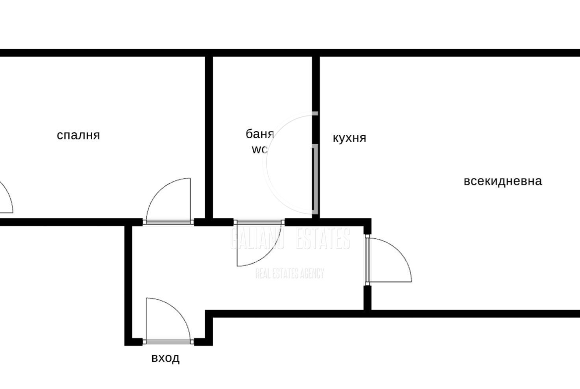 Елегантен двустаен апартамент в нова сграда - 0