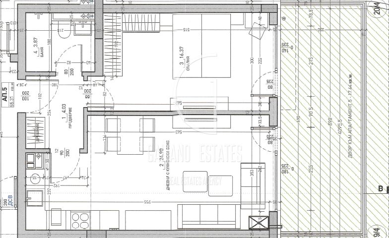 Слънчев двустаен апартамент в затворен комплекс - 0
