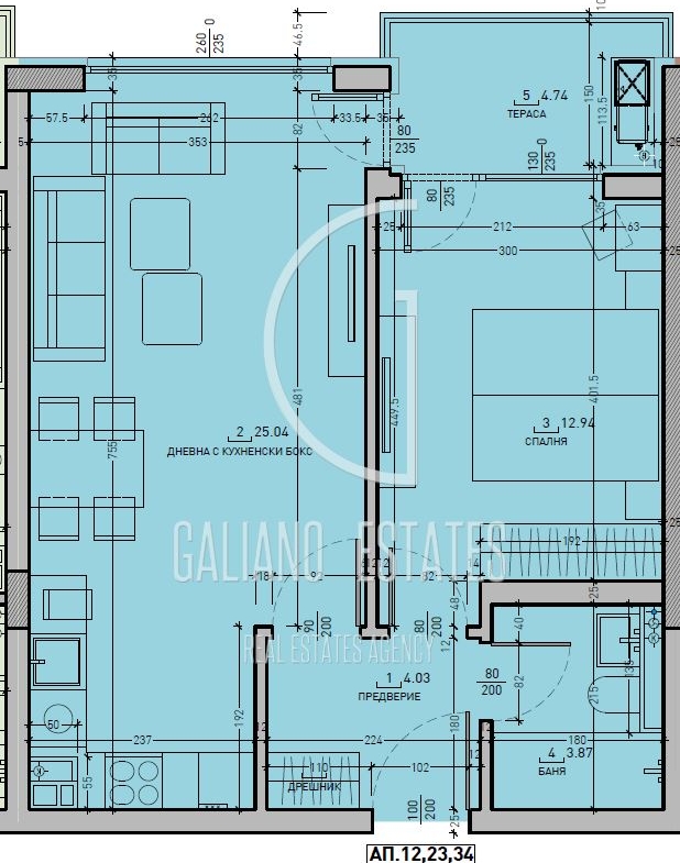 Двустаен апартамент в кв. Малинова долина - 0