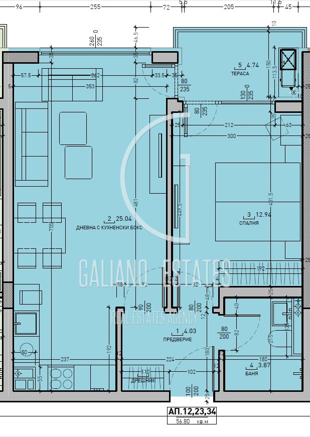 Двустаен апартамент в кв. Малинова долина-0 Двустаен апартамент в кв. Малинова долина - 0