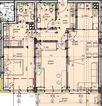 Апартамент с две спални в новострояща сграда, кв.Павлово - 0