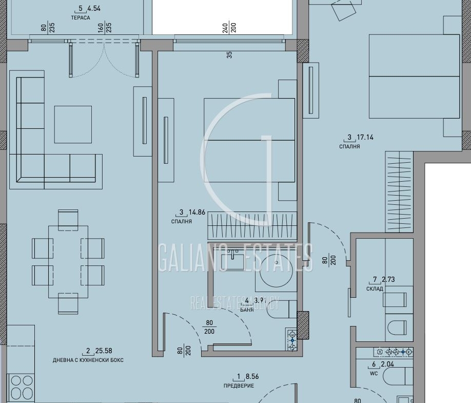 Тристаен Апартамент в Малинова Долина - 0