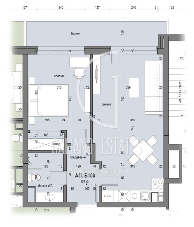 Панорамен двустаен апартамент в кв. Овча Купел - 0