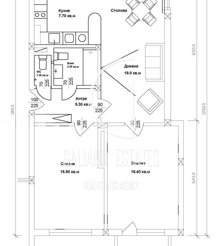 Прекрасен тристаен апартамент в кв. Лозенец - 0