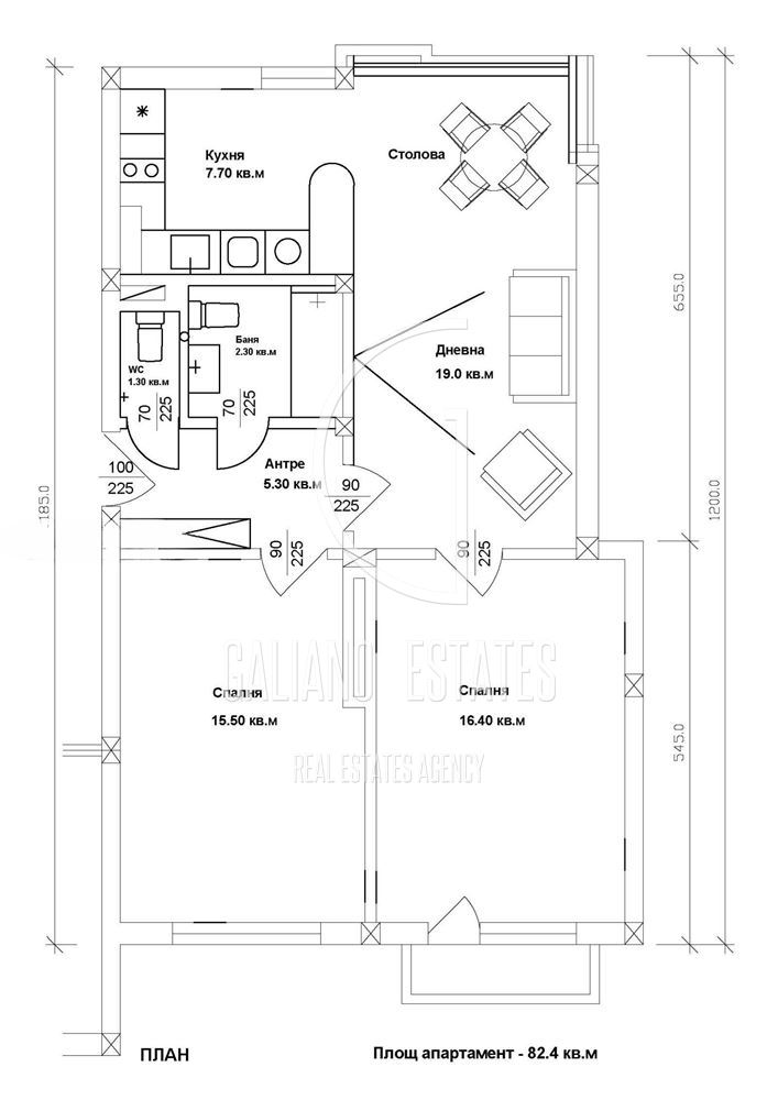 Прекрасен тристаен апартамент в кв. Лозенец-0 Прекрасен тристаен апартамент в кв. Лозенец - 0