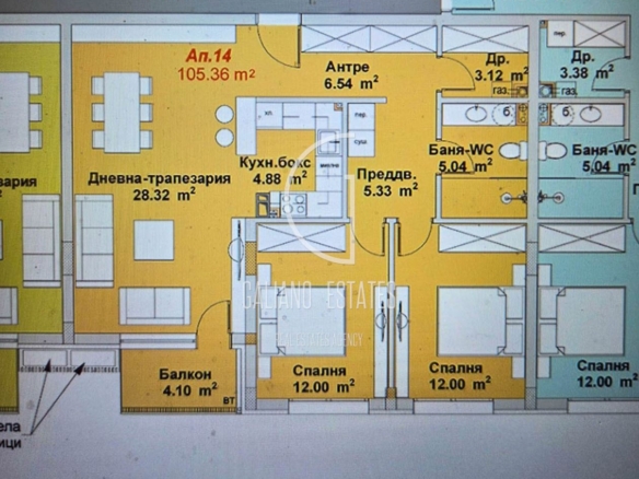 Южен тристаен апартамент в кв. Бояна - 0