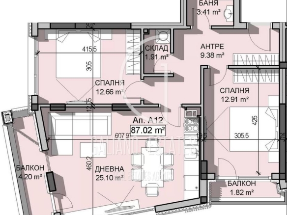 Разкошен тристаен апартамент с две тераси в кв. Манастирски ливади - изток - 0