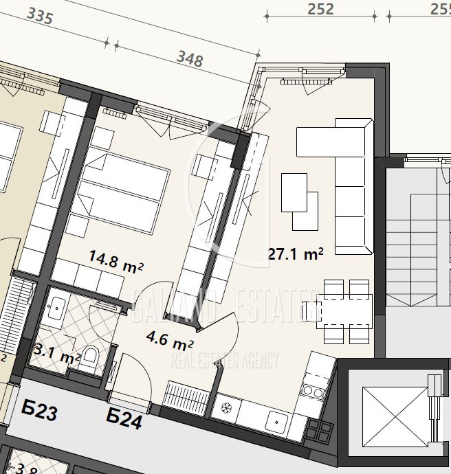 Функционален двустаен апартамент в кв. Овча Купел 2 - 0