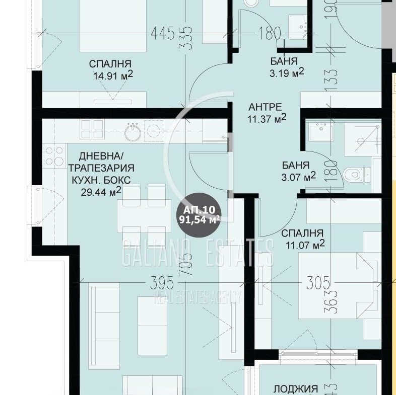 Тристаен апартамент в кв. Кръстова вада - 0