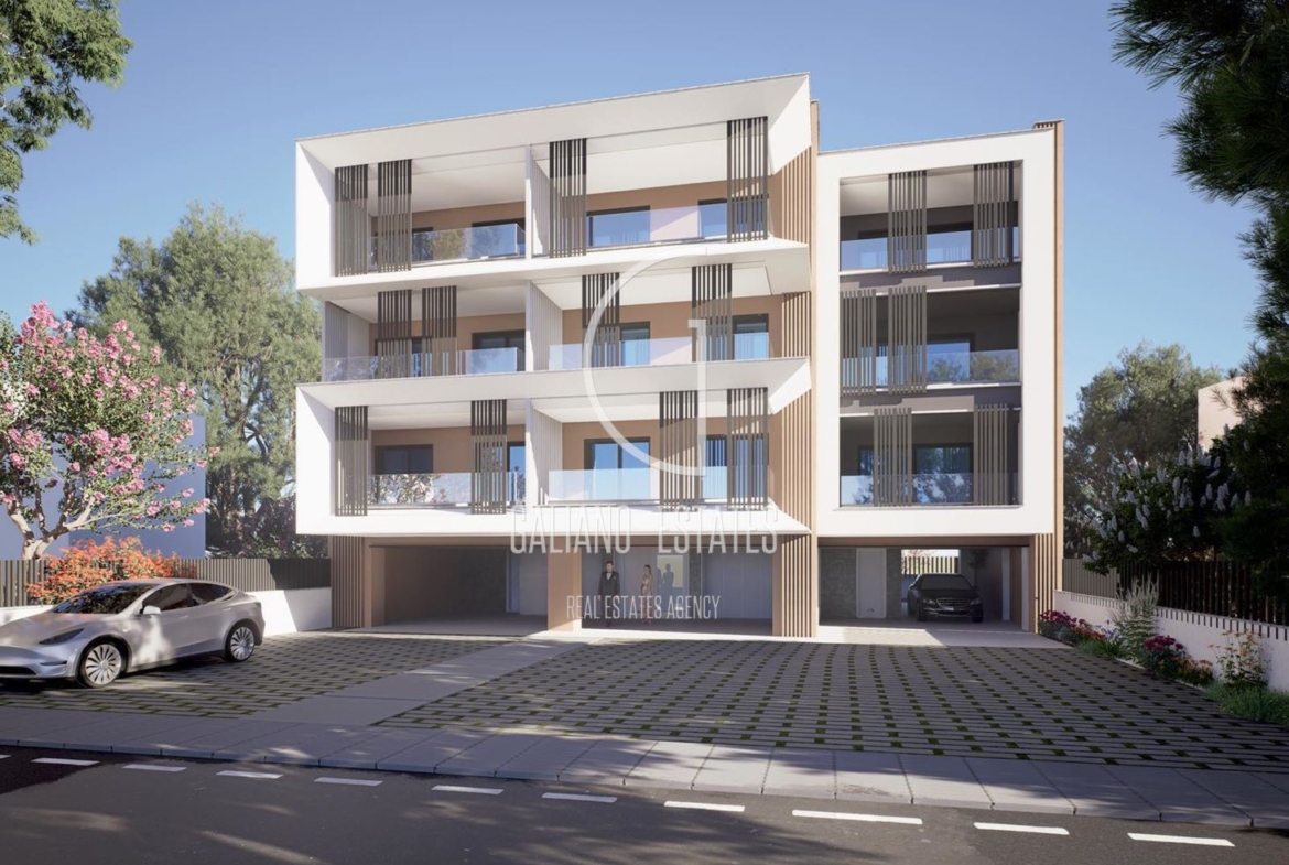 Двустаен апартамент в луксозна сграда в Неа Каликратия - 0