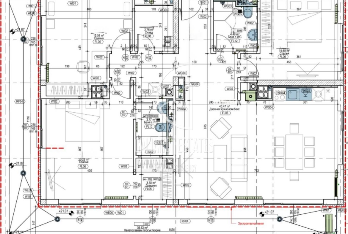 Четиристаен пентхаус с панорамни гледки в Манастирски ливади – изток - 0