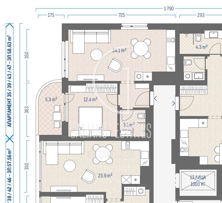 Панорамен двустаен апартамент в кв. Овча Купел - 0