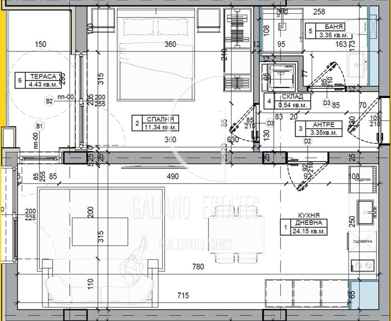 Двустаен апартамент в ж.к. Люлин 6 - 0