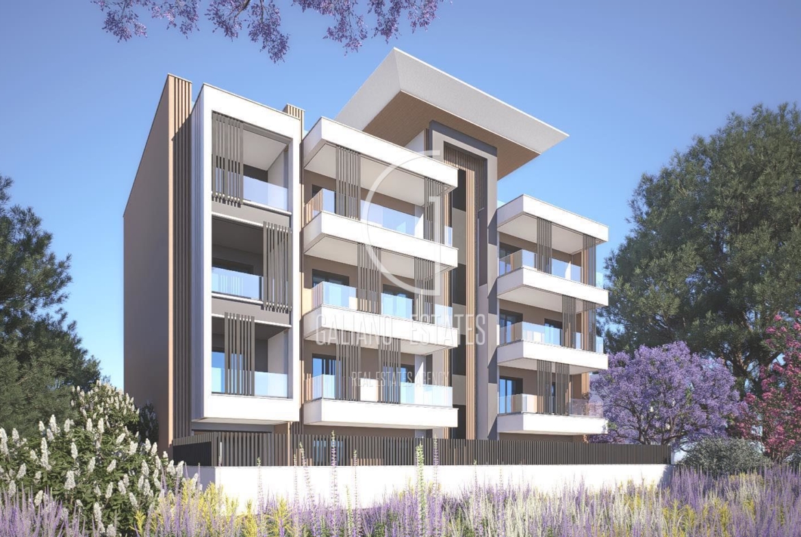 Двустаен апартамент в луксозна сграда в Неа Каликратия - 0