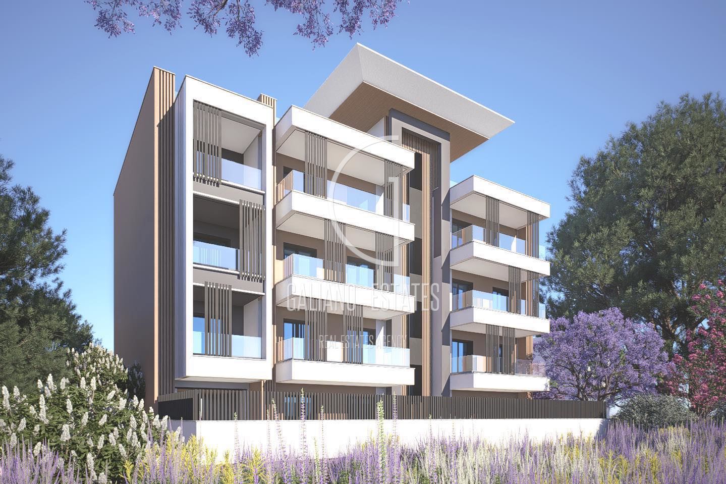 Двустаен апартамент в луксозна сграда в Неа Каликратия - 0