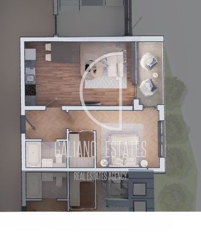 Двустаен апартамент в ж.к. Дружба 2 - 0