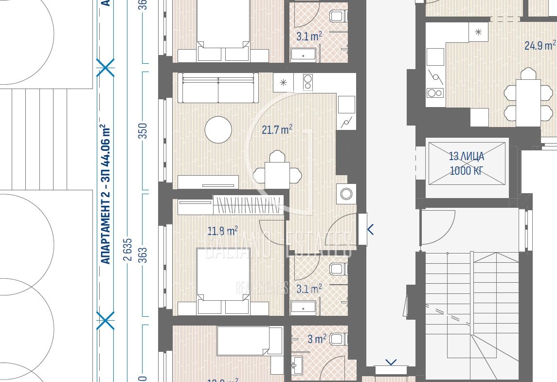 Луксозен двустаен апартамент в кв. Овча Купел - 0