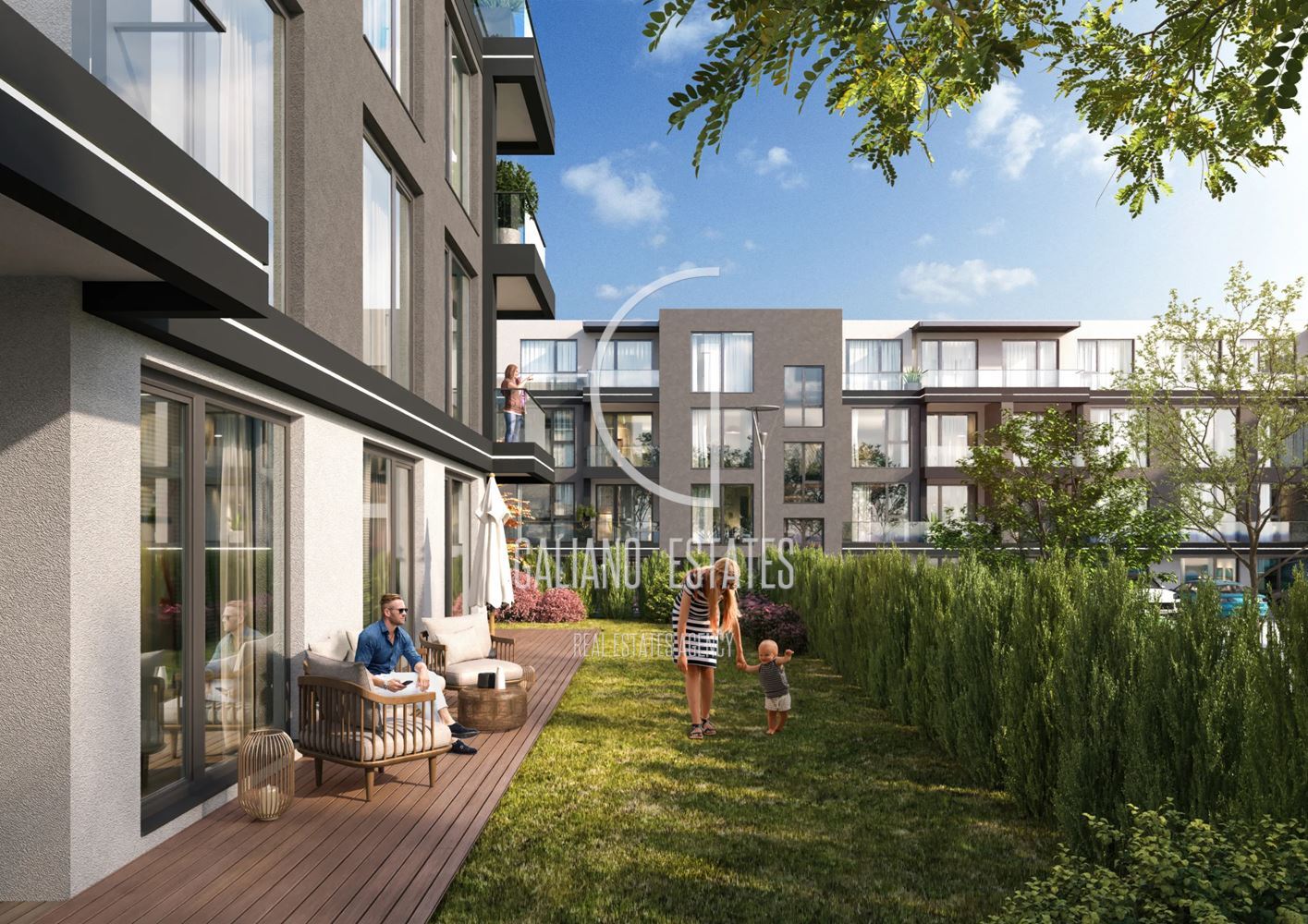 Партерен тристаен апартамент с двор 11 кв.м – ново строителство - 0