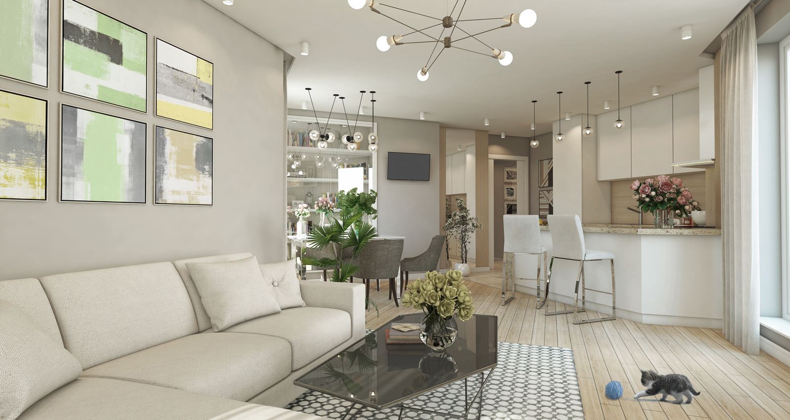 Тристаен апартамент за продажба в Младост 4 - 0