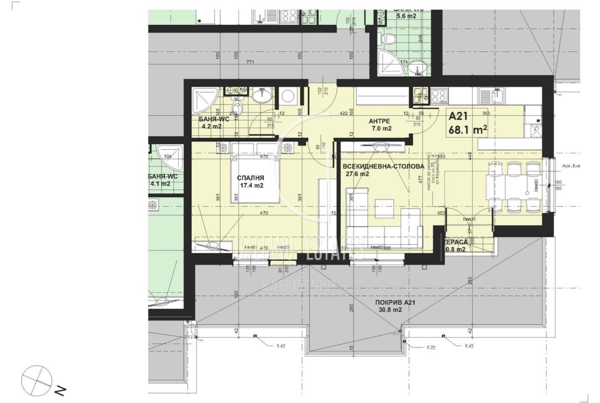 Просторен Двустаен Завършен До Ключ в Малинова Долина - 0