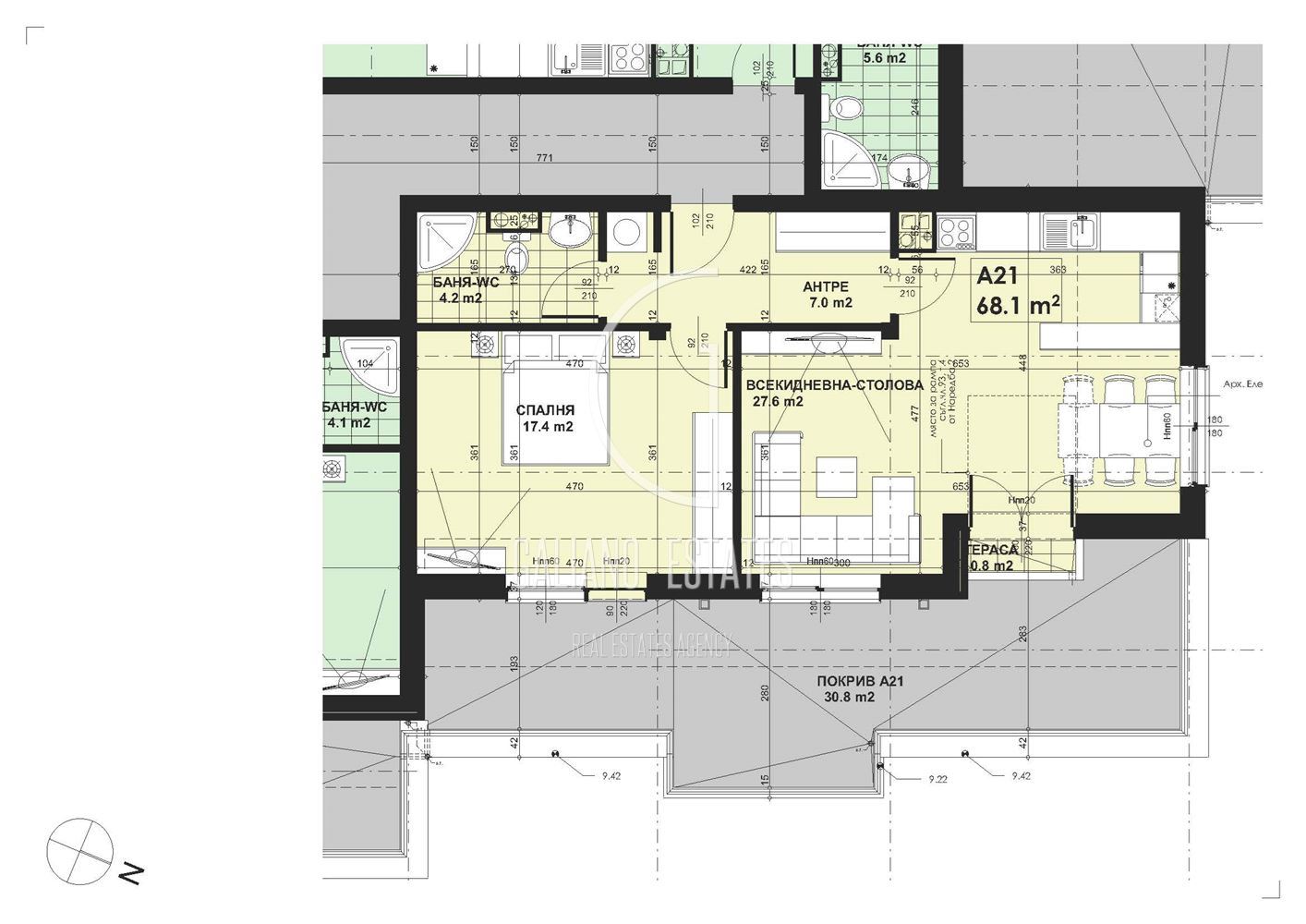 Просторен Двустаен Завършен До Ключ в Малинова Долина - 0