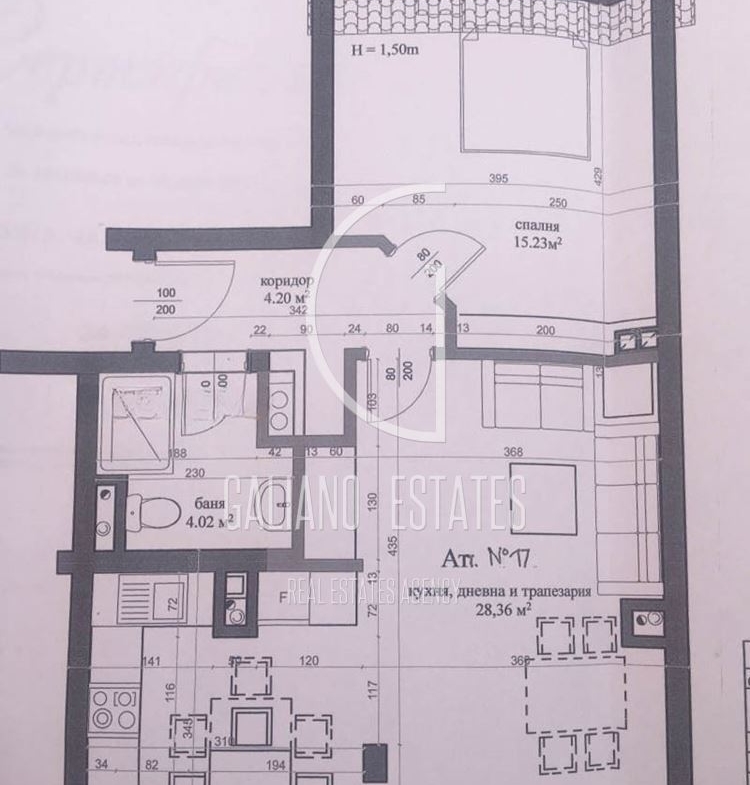 Двустаен апартамент с южна тераса и гледка към планината - 0