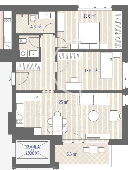 Панорамен тристаен апартамент в кв. Овча купел - 0