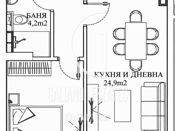 Отличен двустаен апартамент в кв. Малинова долина - 0