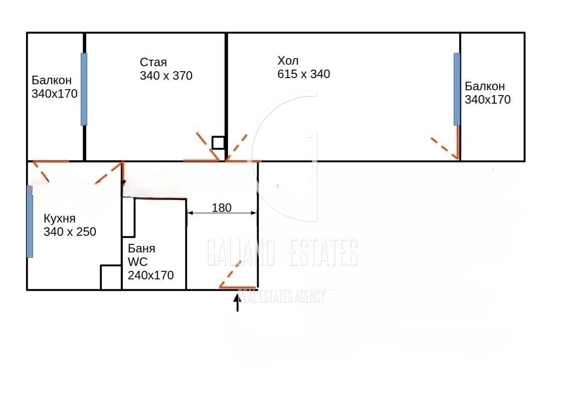 Двустаен апартамент в ж.к. Хаджи Димитър - 0