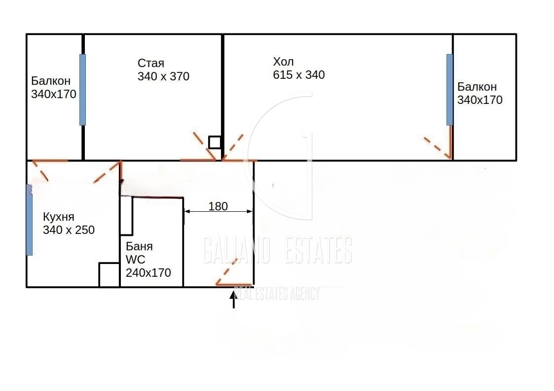 Двустаен апартамент в ж.к. Хаджи Димитър - 0