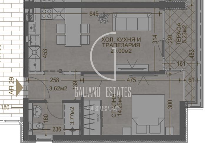Слънчев двустаен апартамент в кв. Манастирски ливади-изток - 0