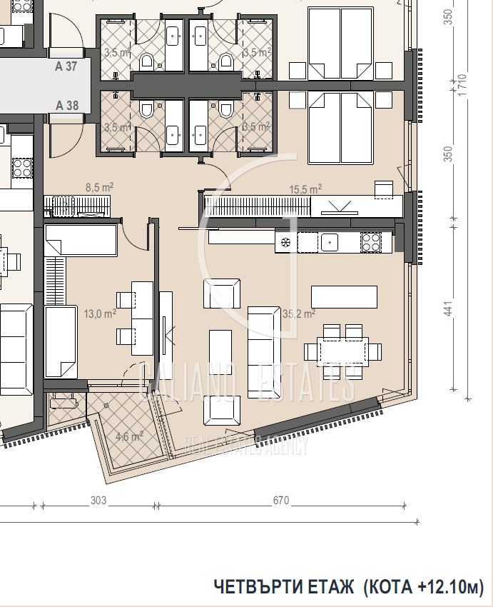 Просторен тристаен апартамент в кв. Манастирски ливади -запад - 0