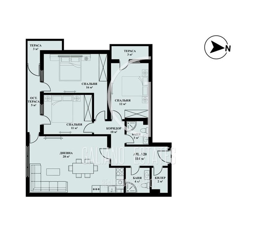 Four-room apartment in Lyulin 5 district - 0