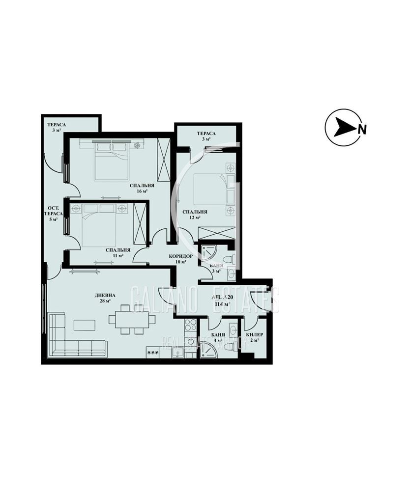 Four-room apartment in Lyulin 5 district - 0