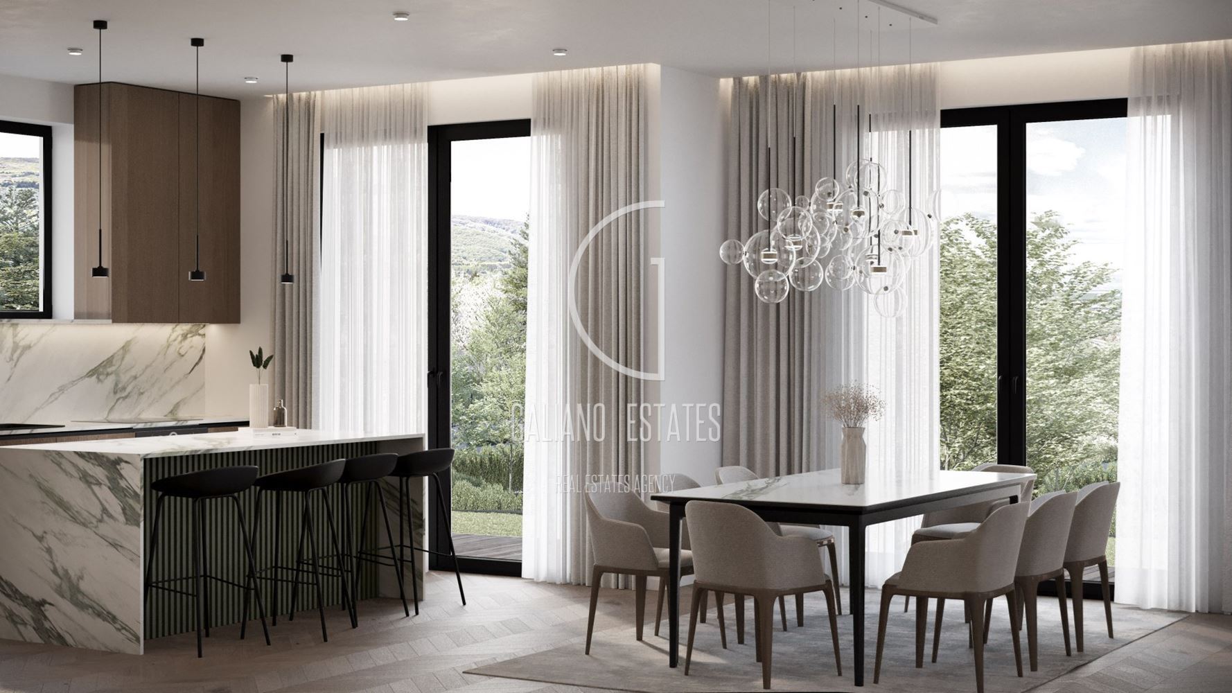 Модерна къща с просторен двор в бутиков комплекс в кв. Драгалевци - 0