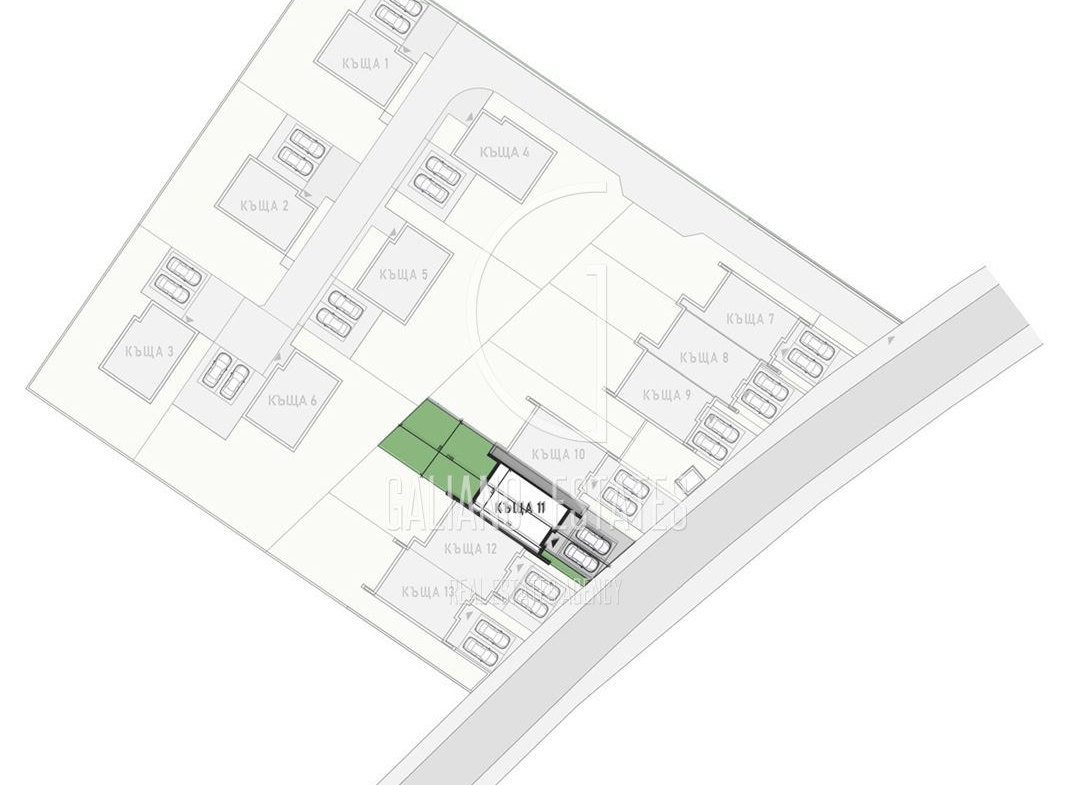 Светла семейна къща с равен двор в бутиков комплекс - 0