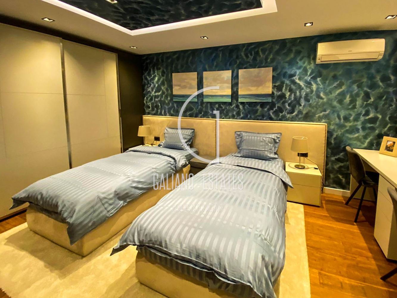 Fully furnished three-room apartment with garage for rent in Dianabad district - 0