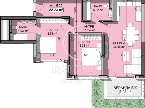 Функционален тристаен апартамент в кв. Манастирски ливади - изток - 0