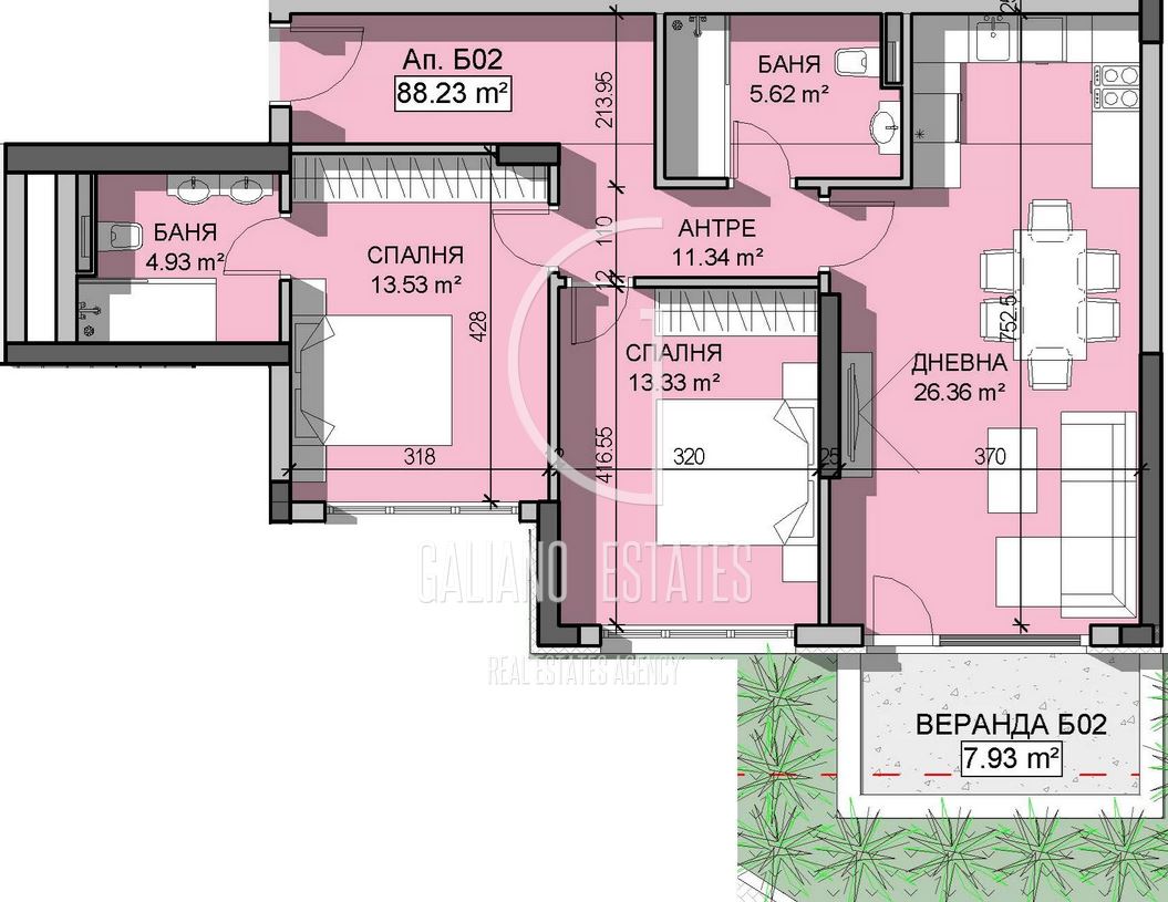Функционален тристаен апартамент в кв. Манастирски ливади - изток - 0