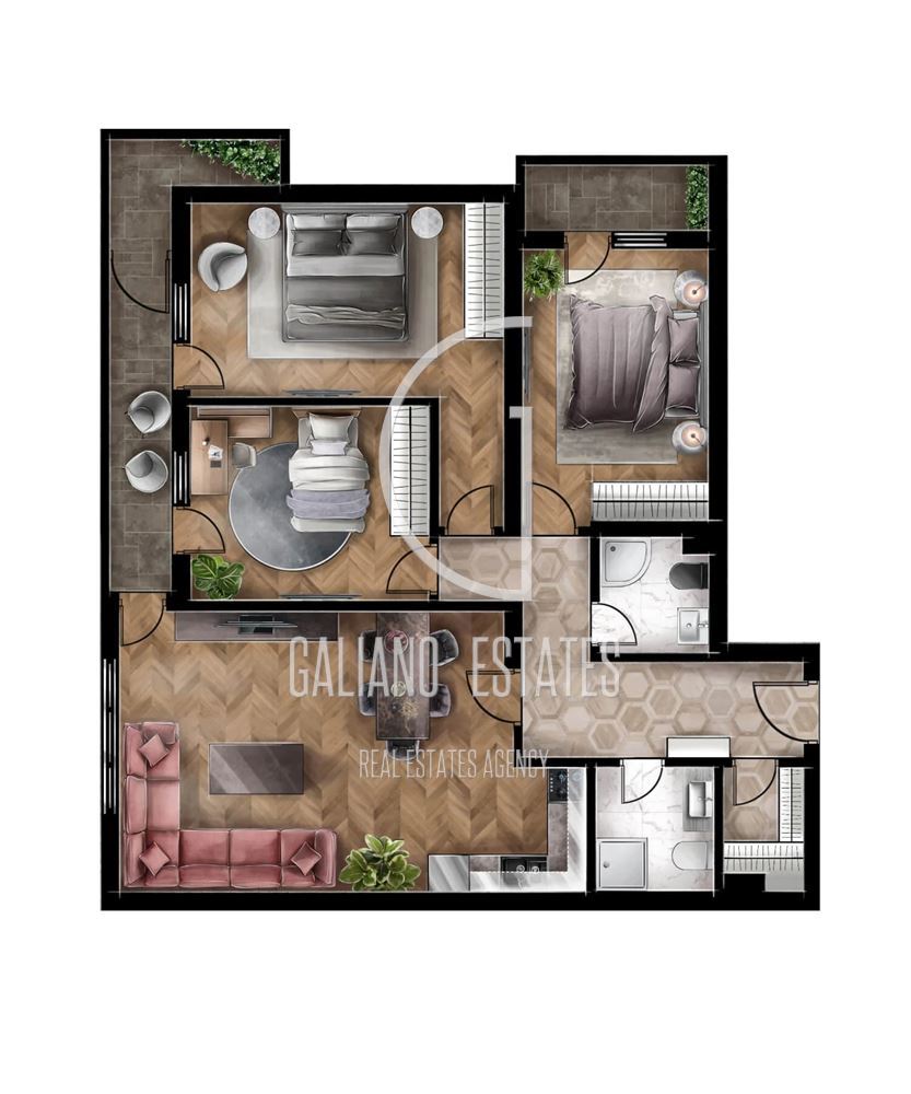 Четиристаен апартамент в кв. Люлин 5 - 0