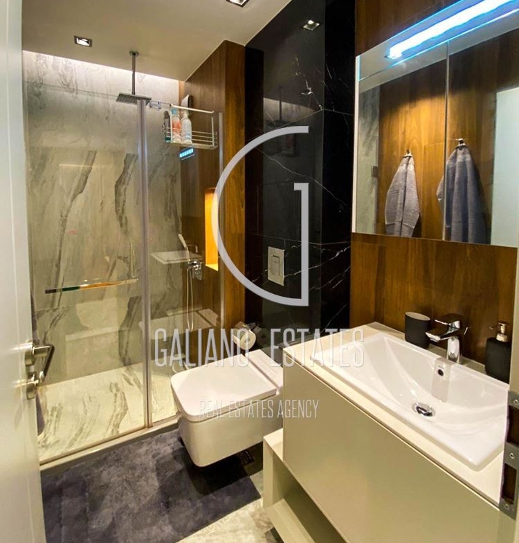 Fully furnished three-room apartment with garage for rent in Dianabad district - 0