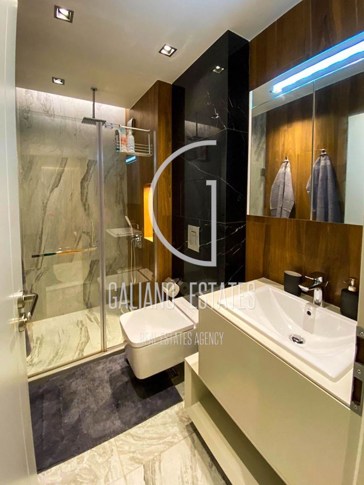 Fully furnished three-room apartment with garage for rent in Dianabad district - 0