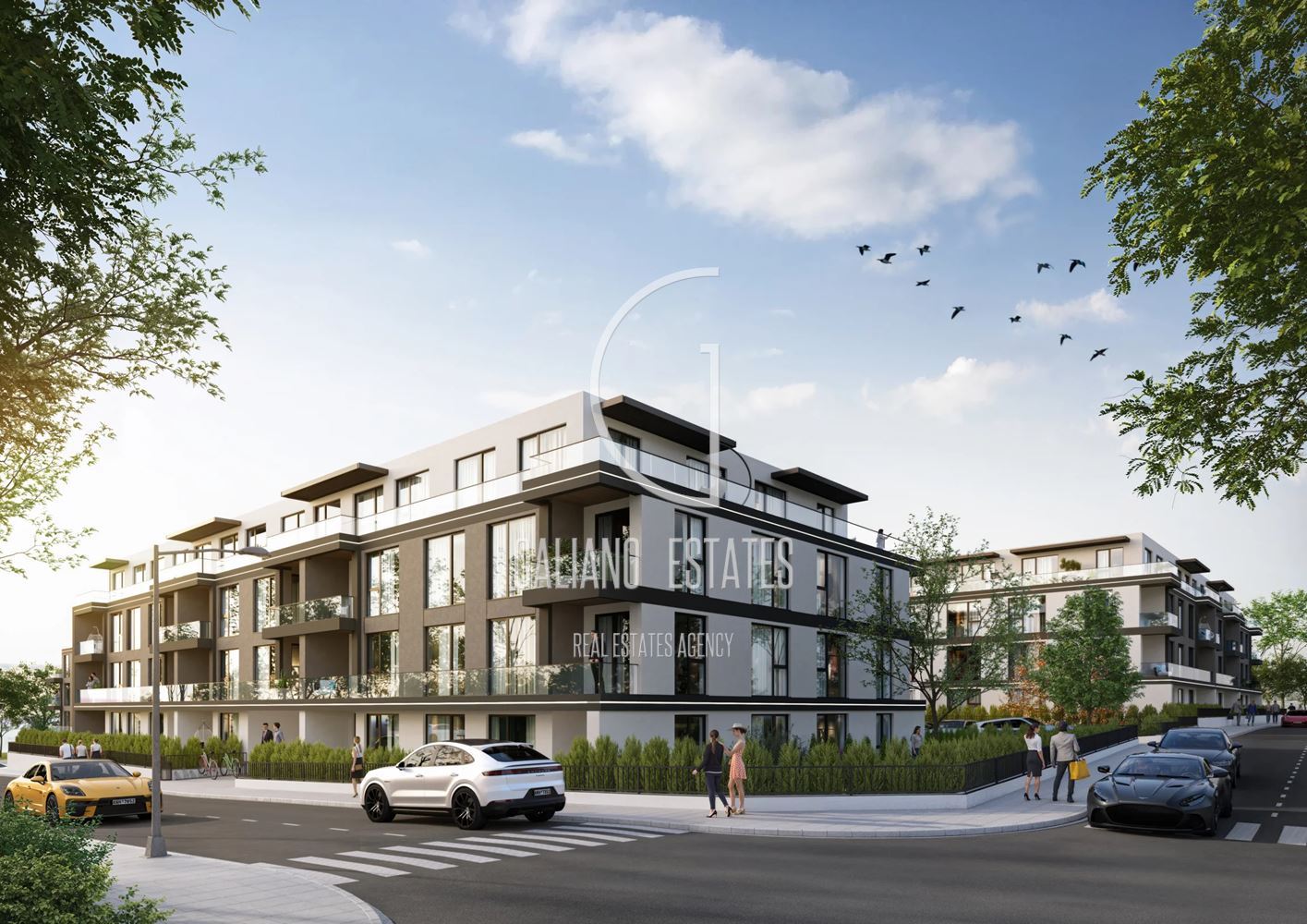 Two-room apartment with a yard in Malinova Dolina-0 Двустаен апартамент с двор в Малинова долина - 0