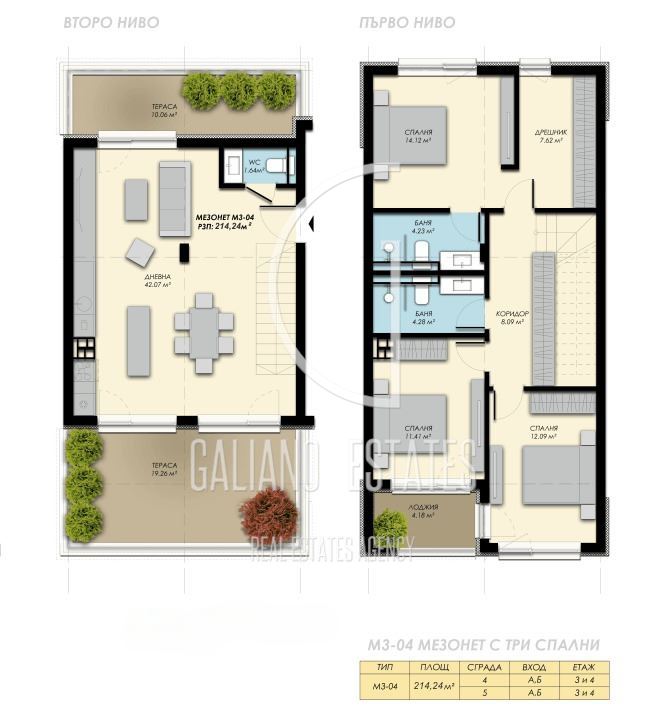 Просторен апаратамент с панорамна тераса в с. Бистица - 0