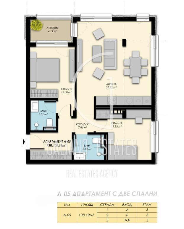Просторен апаратамент с панорамна тераса в с. Бистица - 0
