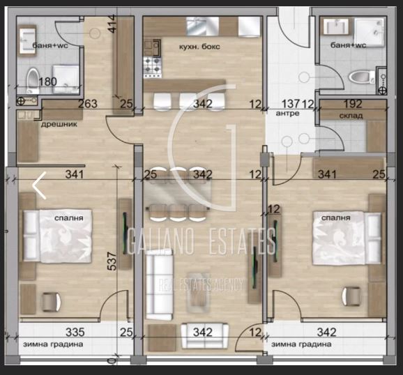 Елегантен тристаен апартамент в кв. Стрелбище - 0