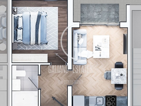 Двустаен апартамент в Зона Б-19 - 0